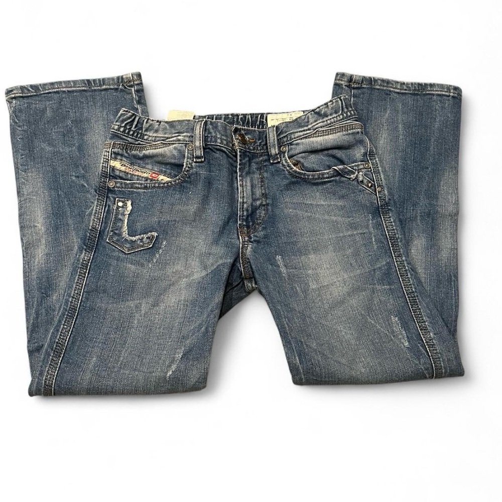 Diesel Boys Distressed Blue Jeans - Picture 6 of 6